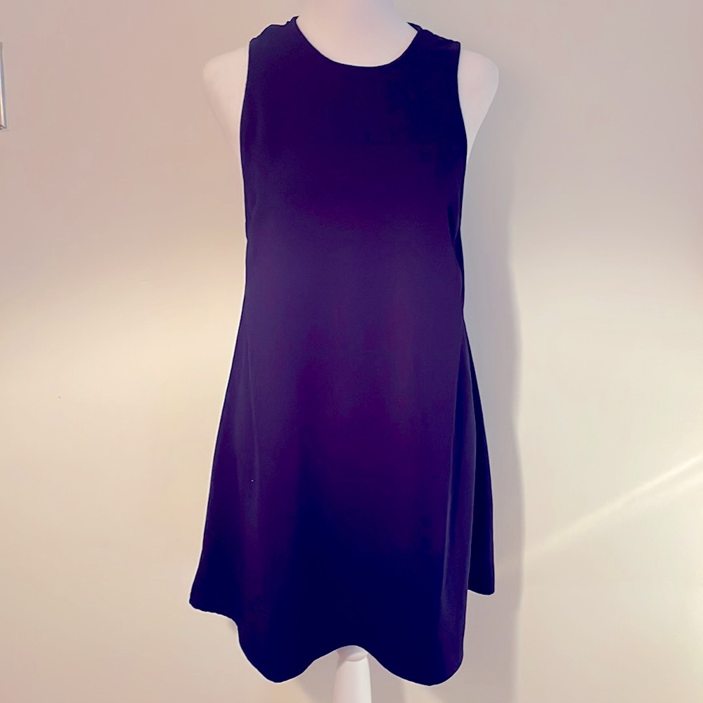 American Apparel Crepe Tunic, Violet Blue